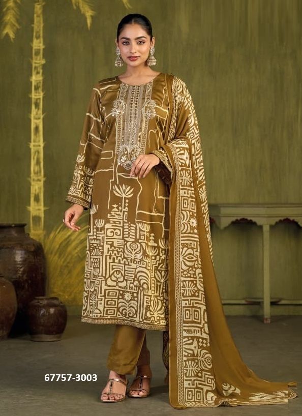 SUKH-MANI - Catalog # 67757 (Set of 4 Semi-Stitched / Un-Stitched Suits) SUKH-MANI - Catalog # 67757 (Set of 4 Semi-Stitched / Un-Stitched Suits)