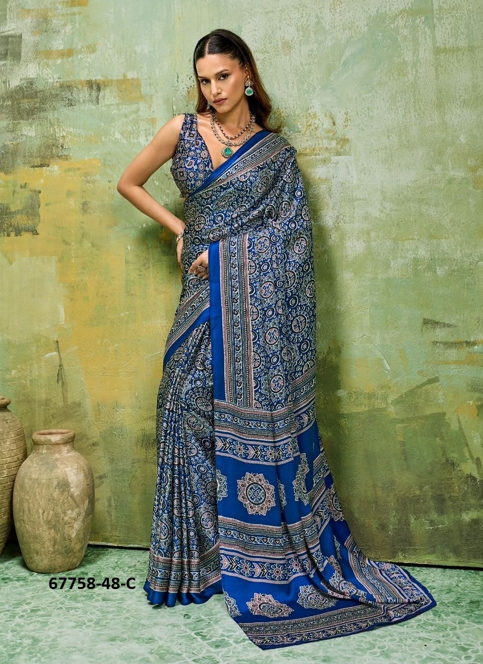 POORNIMA - Catalog # 67758 (Set of 6 Sarees)