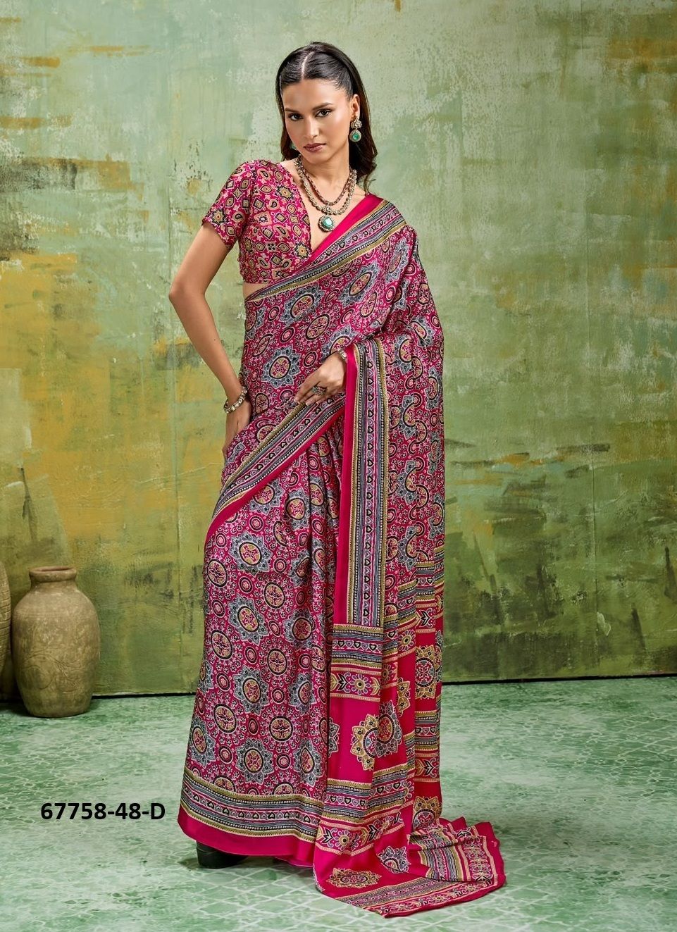 POORNIMA - Catalog # 67758 (Set of 6 Sarees)