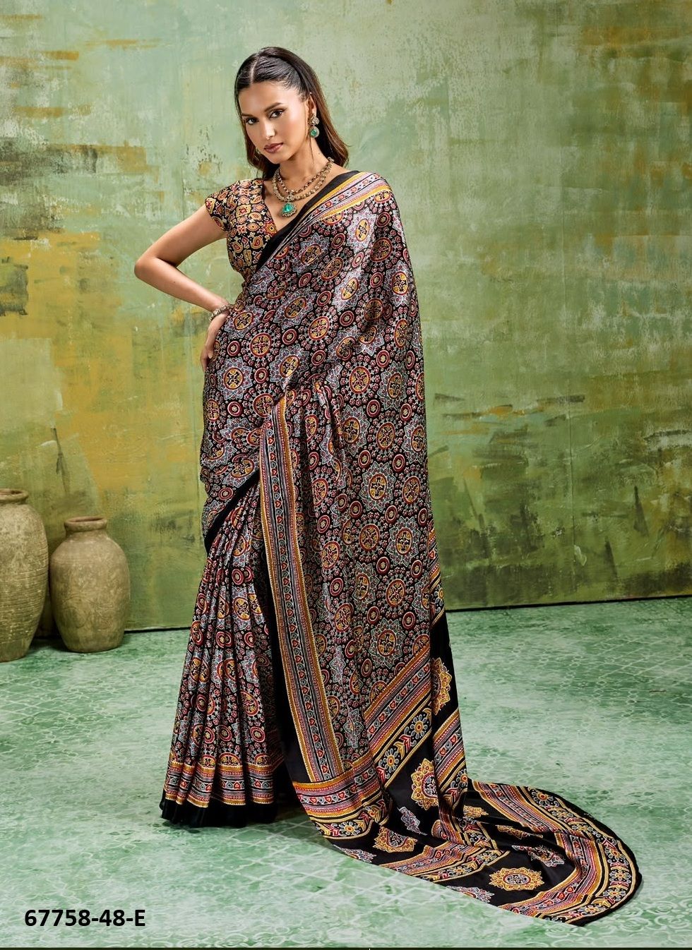 POORNIMA - Catalog # 67758 (Set of 6 Sarees)