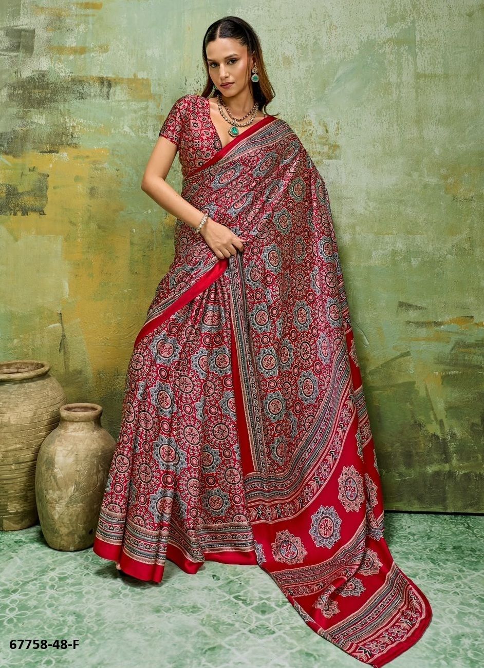 POORNIMA - Catalog # 67758 (Set of 6 Sarees)