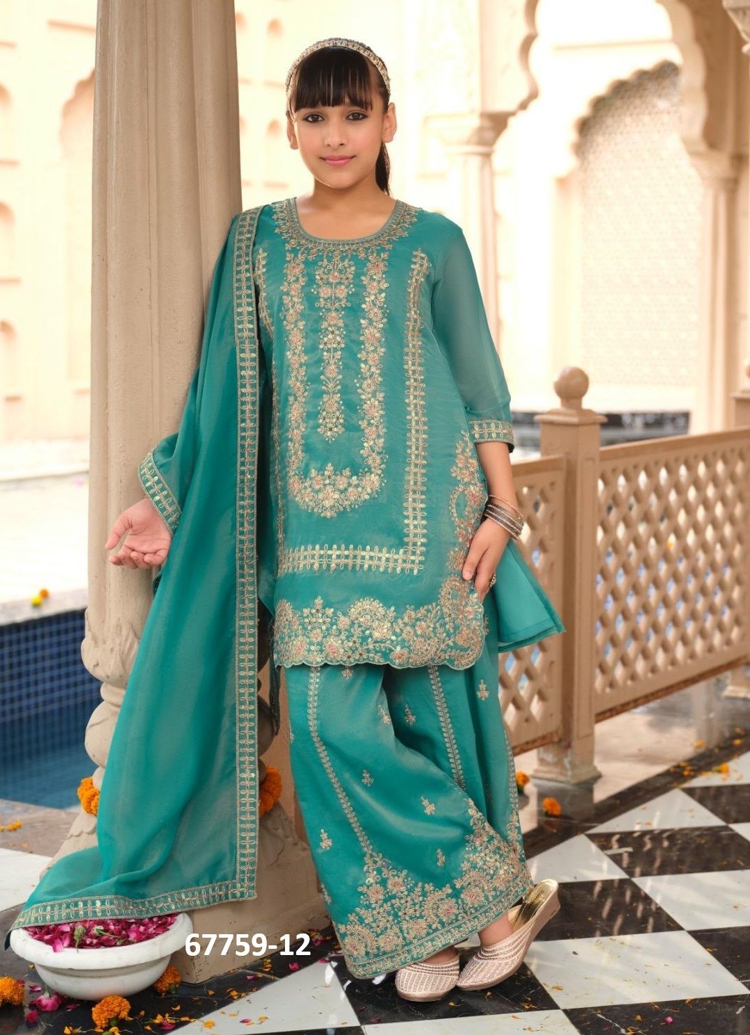 KIDS - GOTHAM - Catalog # 67759 (Set of 3 Readymade Salwar Suits)