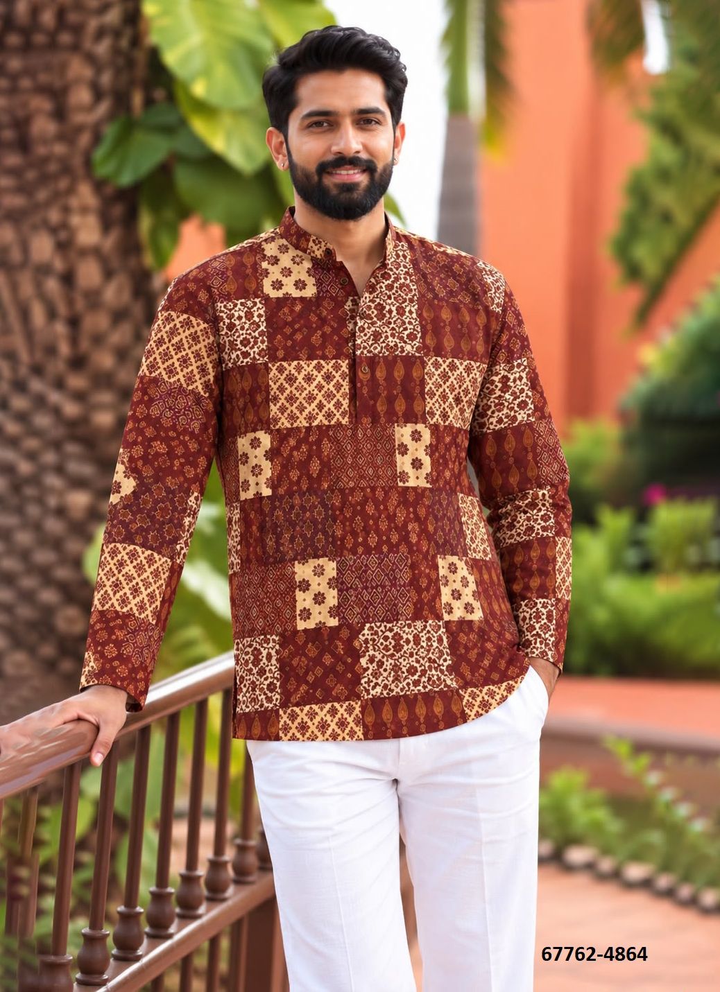 NAVRATRI KURTA - Catalog # 67762 (Set of 9 Men's Ethnic Wear)