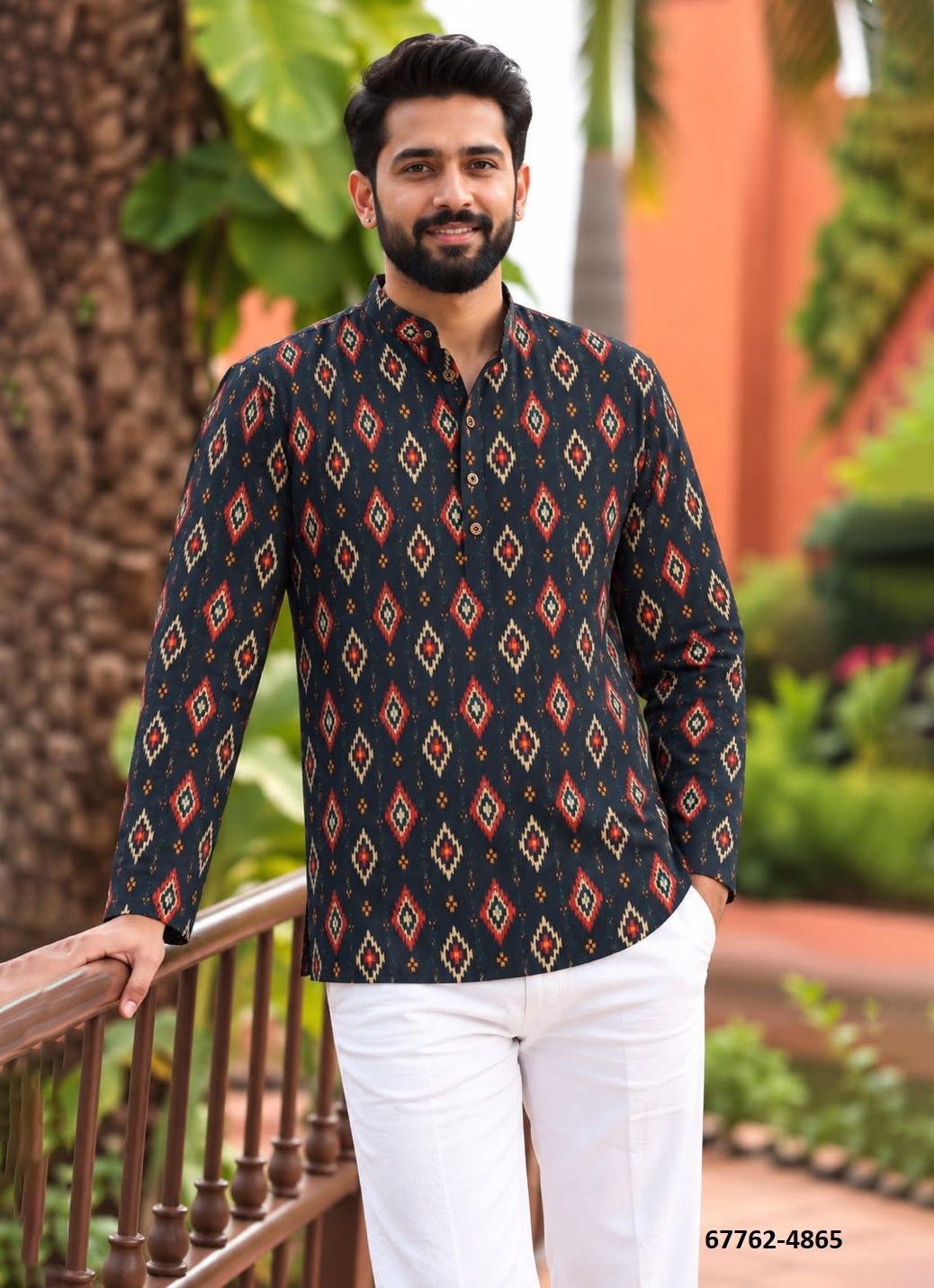 NAVRATRI KURTA - Catalog # 67762 (Set of 9 Men's Ethnic Wear)