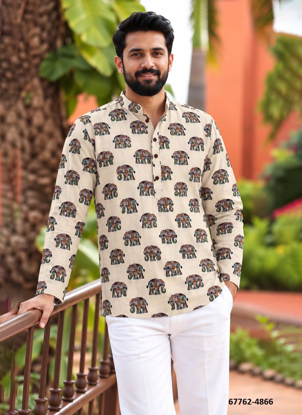 NAVRATRI KURTA - Catalog # 67762 (Set of 9 Men's Ethnic Wear)