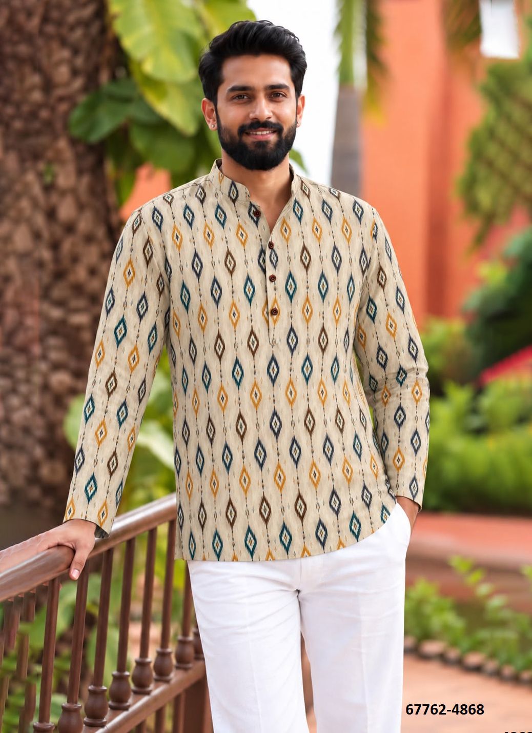 NAVRATRI KURTA - Catalog # 67762 (Set of 9 Men's Ethnic Wear)