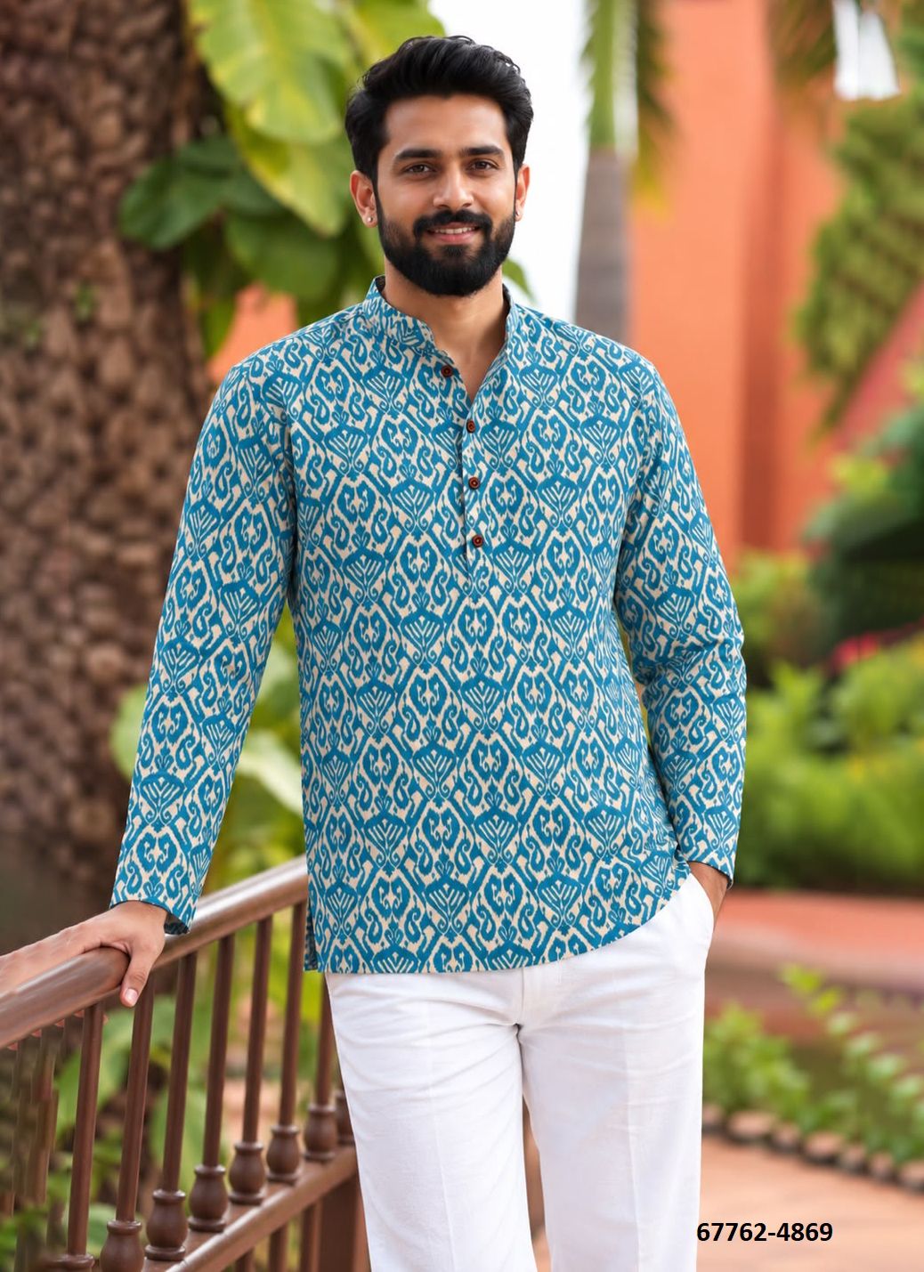 NAVRATRI KURTA - Catalog # 67762 (Set of 9 Men's Ethnic Wear)
