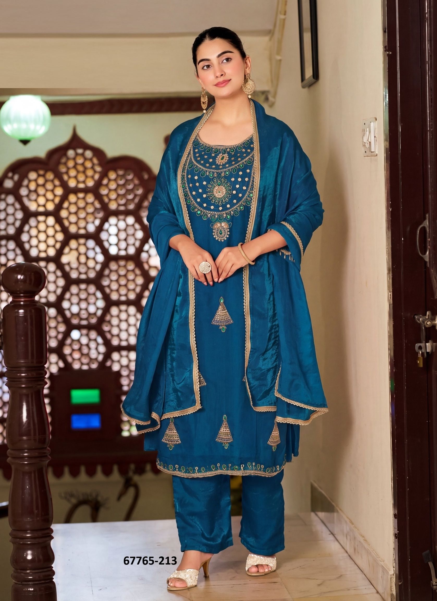 PRAGYA - Catalog # 67765 (Set of 4 SIZE-SETS [Readymade Salwar Suits])