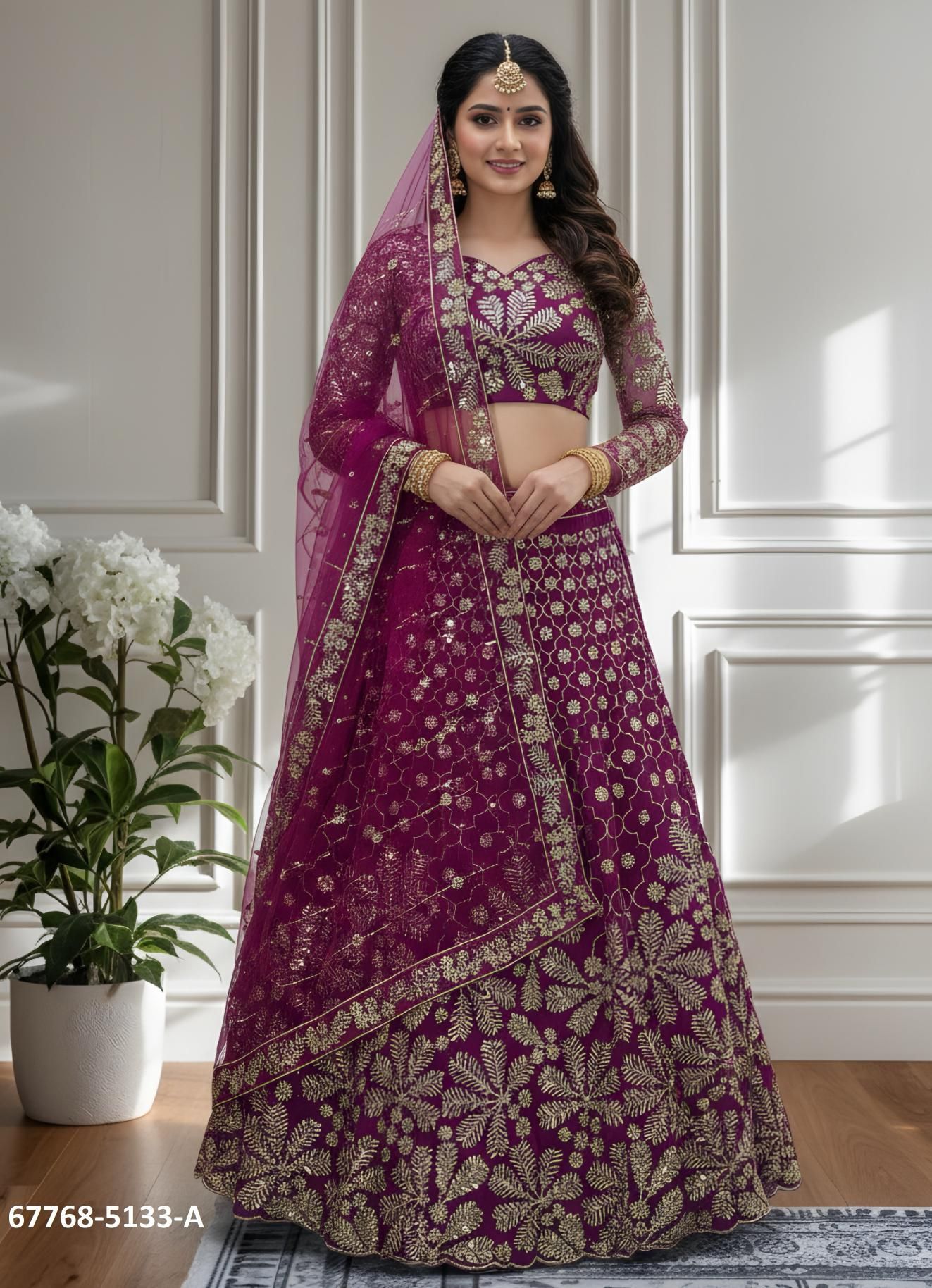 NAYAK - Catalog # 67768 (Set of 3 Semi-Stitched Lehengas) NAYAK - Catalog # 67768 (Set of 3 Semi-Stitched Lehengas)