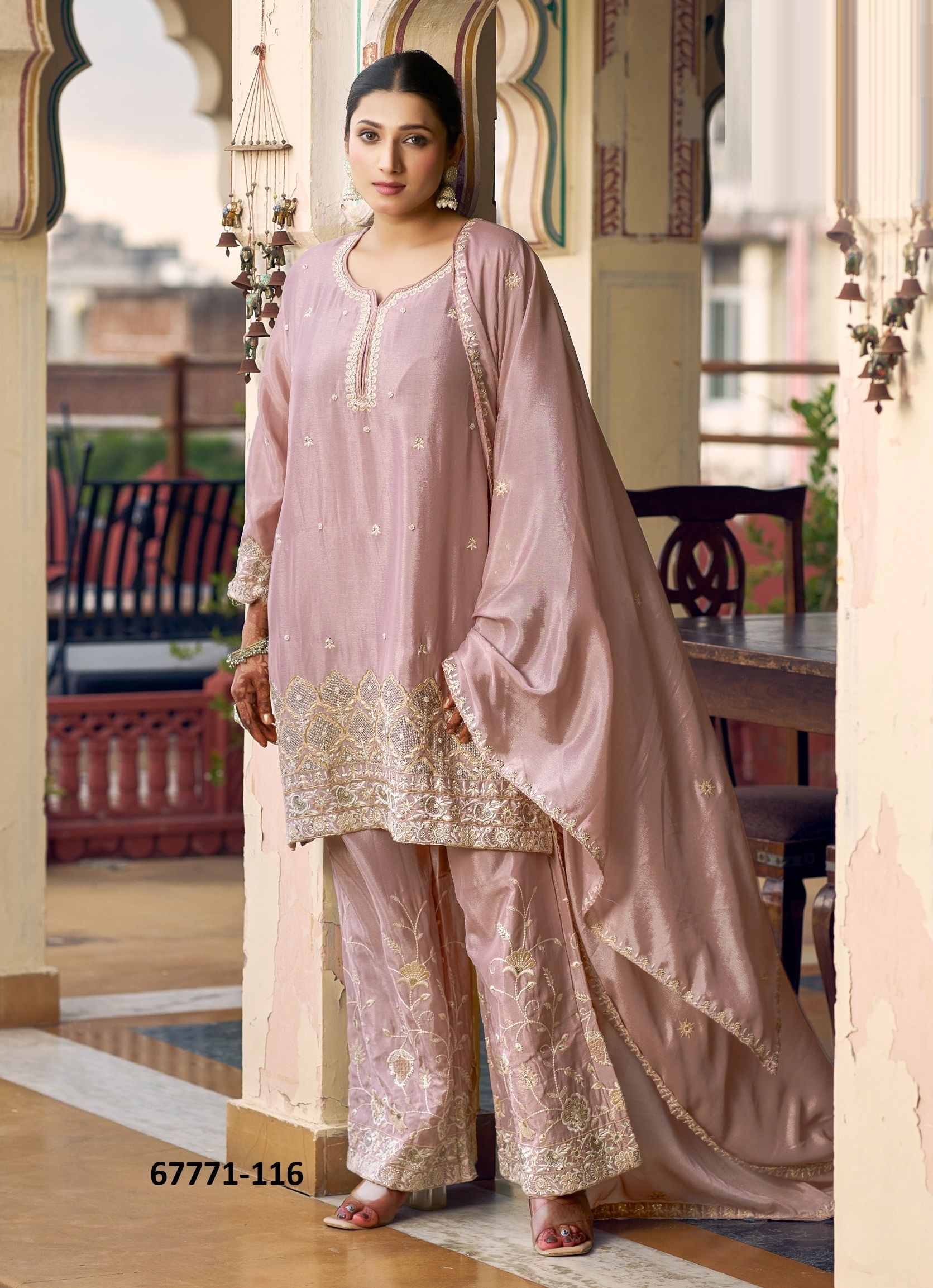 SALOMI - Catalog # 67771 (Set of 4 SIZE-SETS [Readymade Salwar Suits])