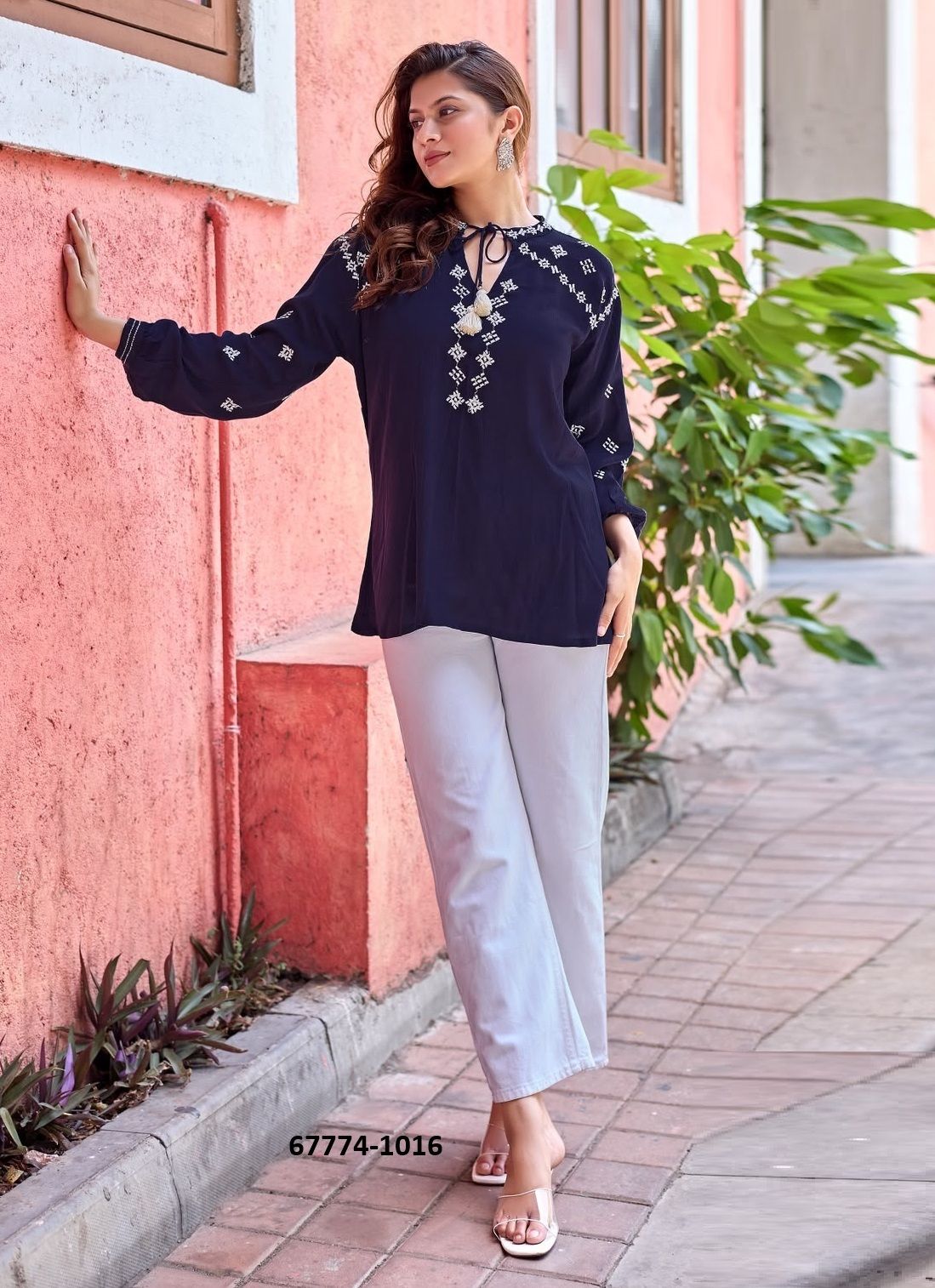 MAGNA - Catalog # 67774 (Set of 6 Readymade Women's Kurtis / Tops) MAGNA - Catalog # 67774 (Set of 6 Readymade Women's Kurtis / Tops)