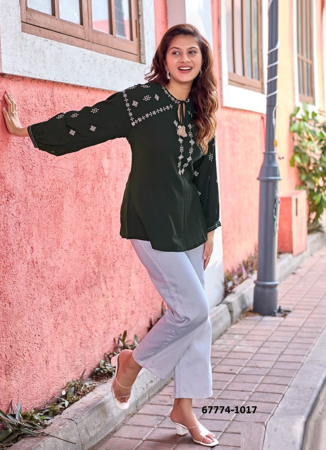 MAGNA - Catalog # 67774 (Set of 6 Readymade Women's Kurtis / Tops) MAGNA - Catalog # 67774 (Set of 6 Readymade Women's Kurtis / Tops)