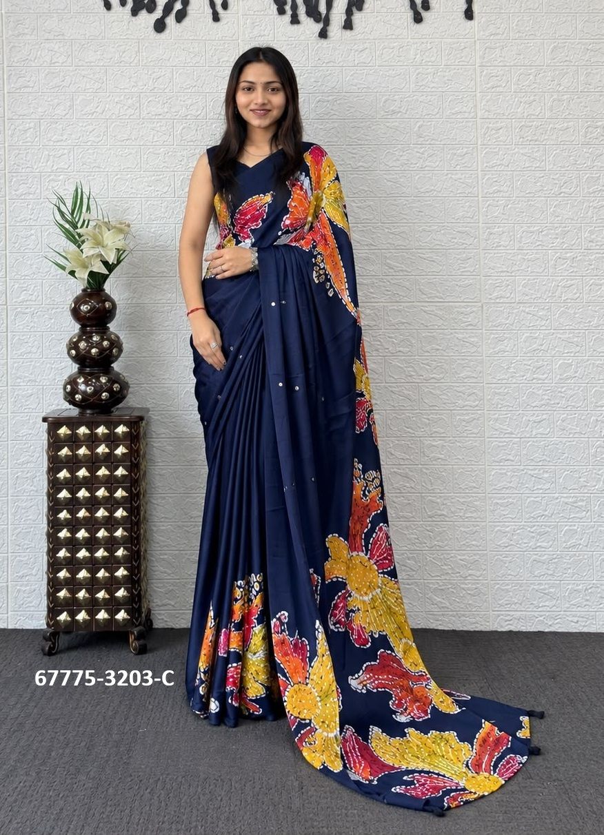 JELLY DIGITAL - Catalog # 67775 (Set of 6 Sarees) JELLY DIGITAL - Catalog # 67775 (Set of 6 Sarees)