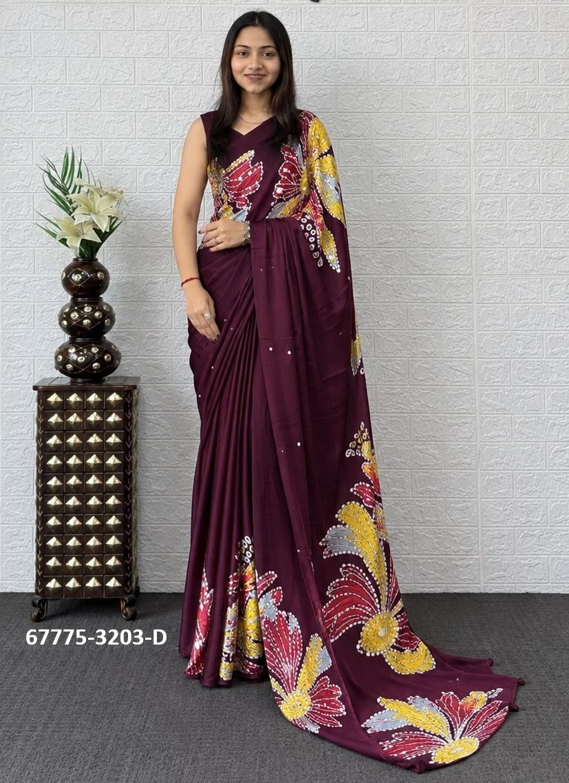 JELLY DIGITAL - Catalog # 67775 (Set of 6 Sarees) JELLY DIGITAL - Catalog # 67775 (Set of 6 Sarees)