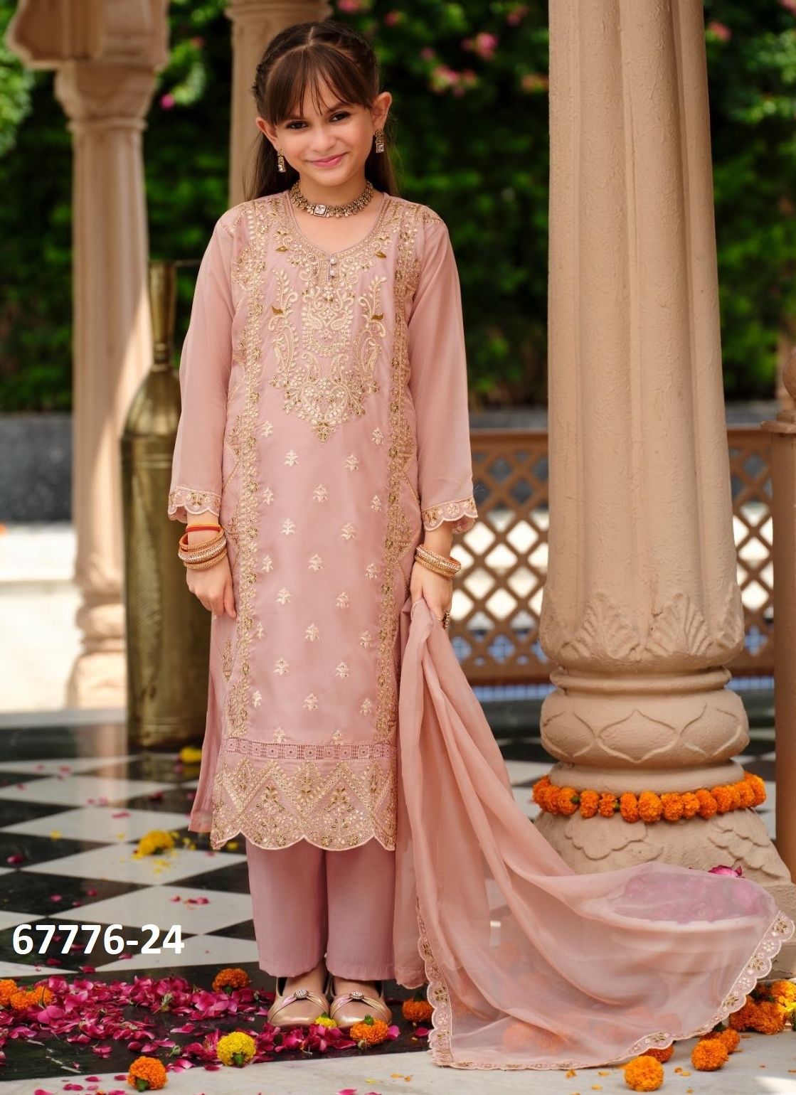 KIDS - DOLPHIN - Catalog # 67776 (Set of 3 Readymade Salwar Suits)