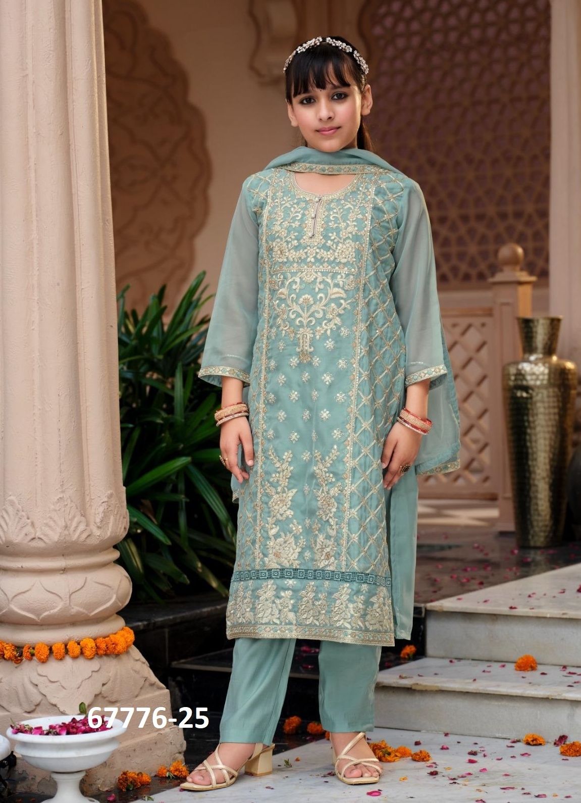 KIDS - DOLPHIN - Catalog # 67776 (Set of 3 Readymade Salwar Suits)