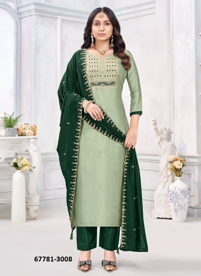 JAMUNA - Catalog # 67781 (Set of 12 Readymade Salwar Suits)