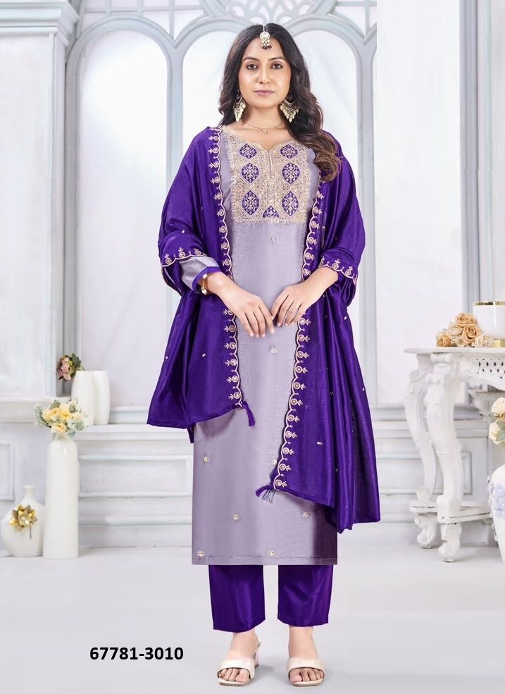 JAMUNA - Catalog # 67781 (Set of 12 Readymade Salwar Suits)