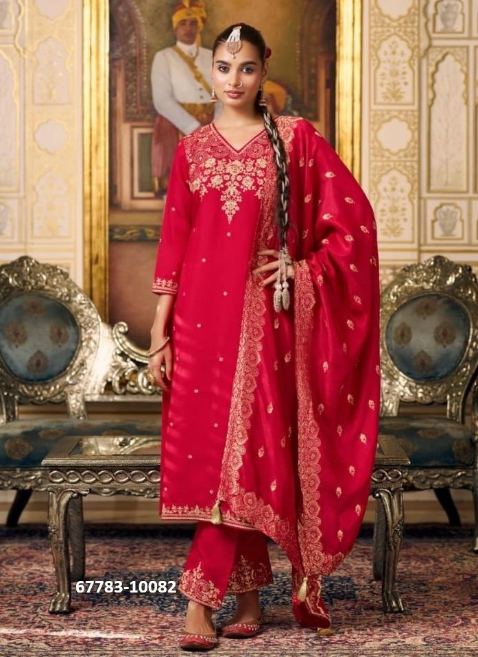 RADHA RANI - KARWA CHAUTH SPECIAL - Catalog # 67783 (Set of 4 SIZE-SETS [Readymade Salwar Suits])
