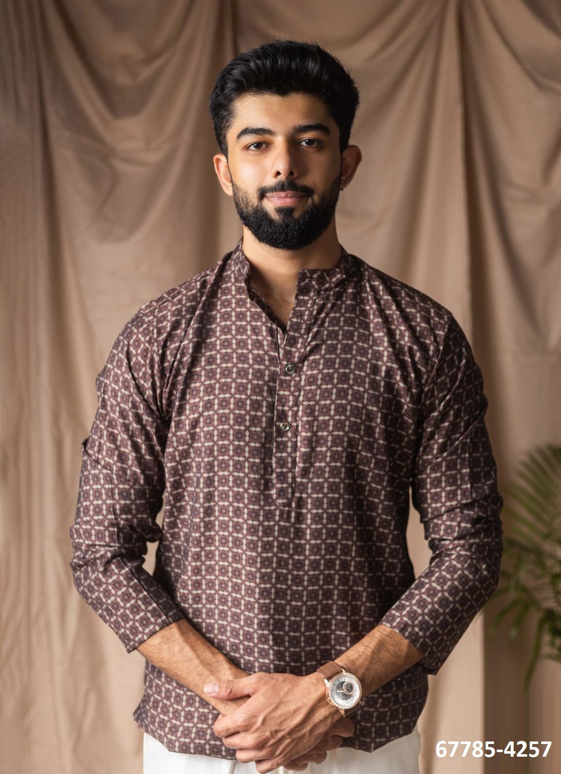 MEN'S SHORT KURTA 2 - Catalog # 67785 (Set of 7 Men's Ethnic Wear) MEN'S SHORT KURTA 2 - Catalog # 67785 (Set of 7 Men's Ethnic Wear)