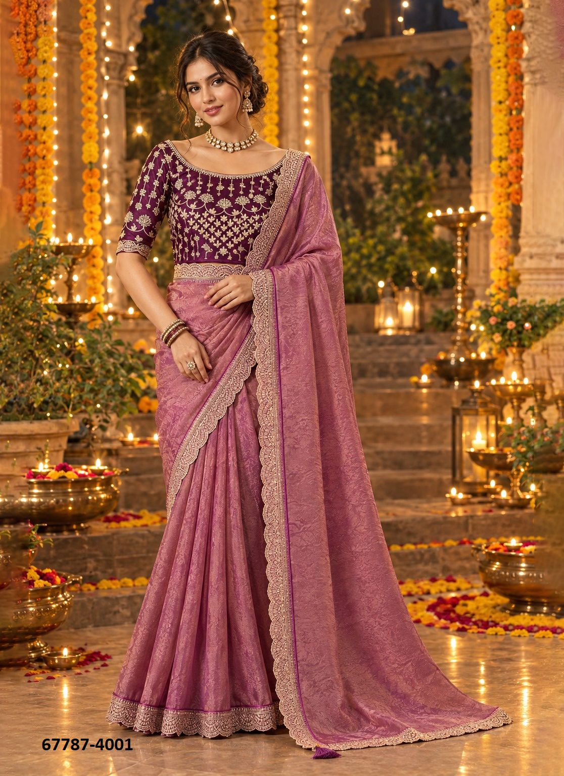 ROOP REKHA - Catalog # 67787 (Set of 5 Sarees) ROOP REKHA - Catalog # 67787 (Set of 5 Sarees)