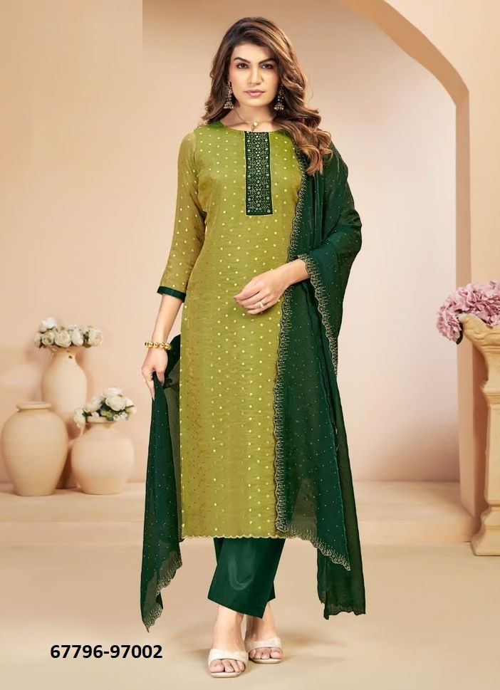 SAAMNA - Catalog # 67796 (Set of 10 Readymade Salwar Suits)
