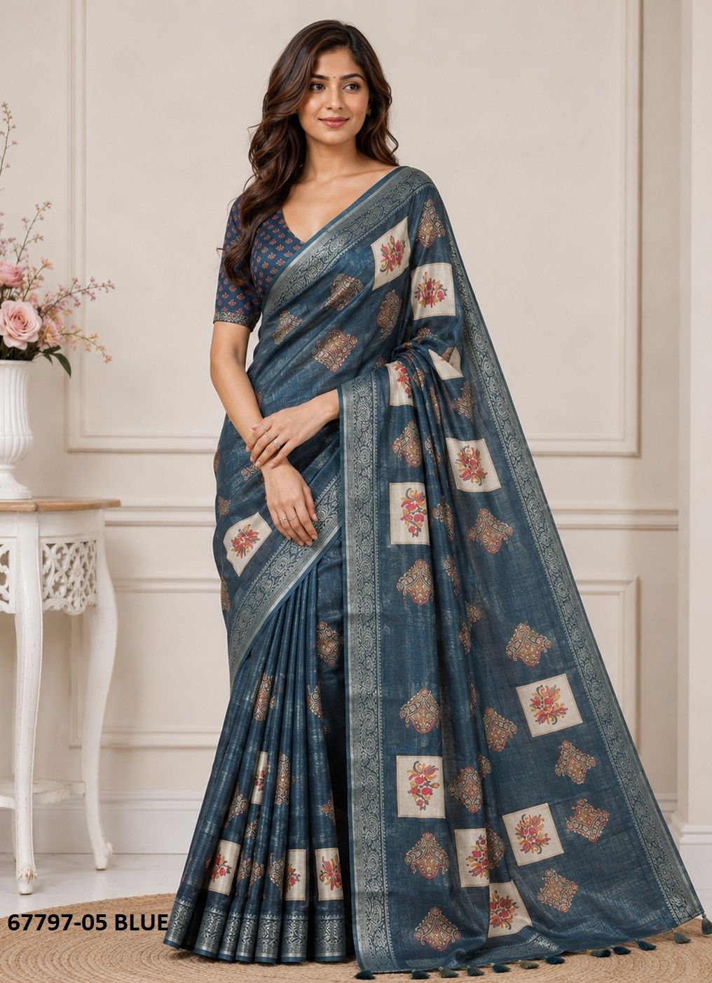 ADYAA - Catalog # 67797 (Set of 2 Sarees) ADYAA - Catalog # 67797 (Set of 2 Sarees)