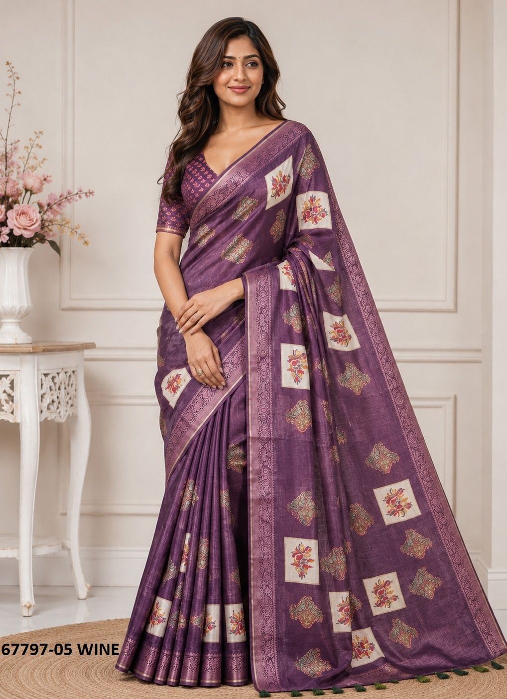 ADYAA - Catalog # 67797 (Set of 2 Sarees) ADYAA - Catalog # 67797 (Set of 2 Sarees)