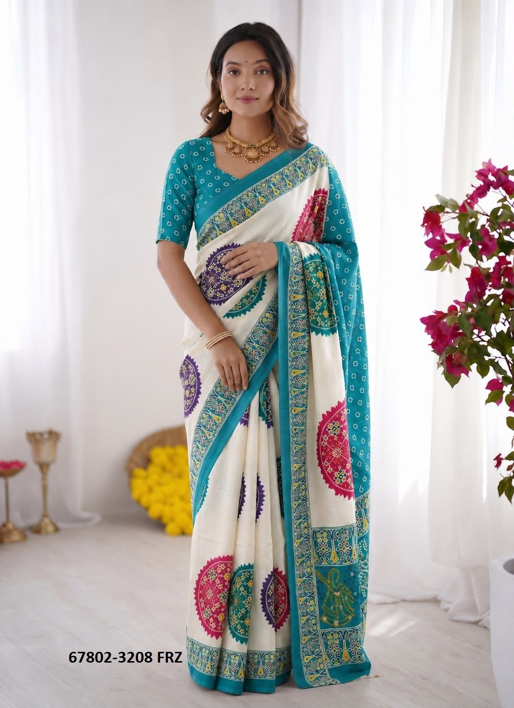 SETHANI - Catalog # 67802 (Set of 6 Sarees) SETHANI - Catalog # 67802 (Set of 6 Sarees)