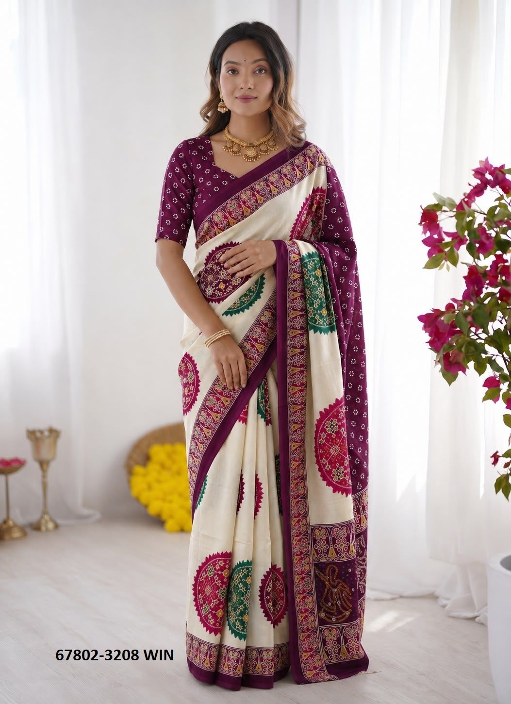 SETHANI - Catalog # 67802 (Set of 6 Sarees) SETHANI - Catalog # 67802 (Set of 6 Sarees)