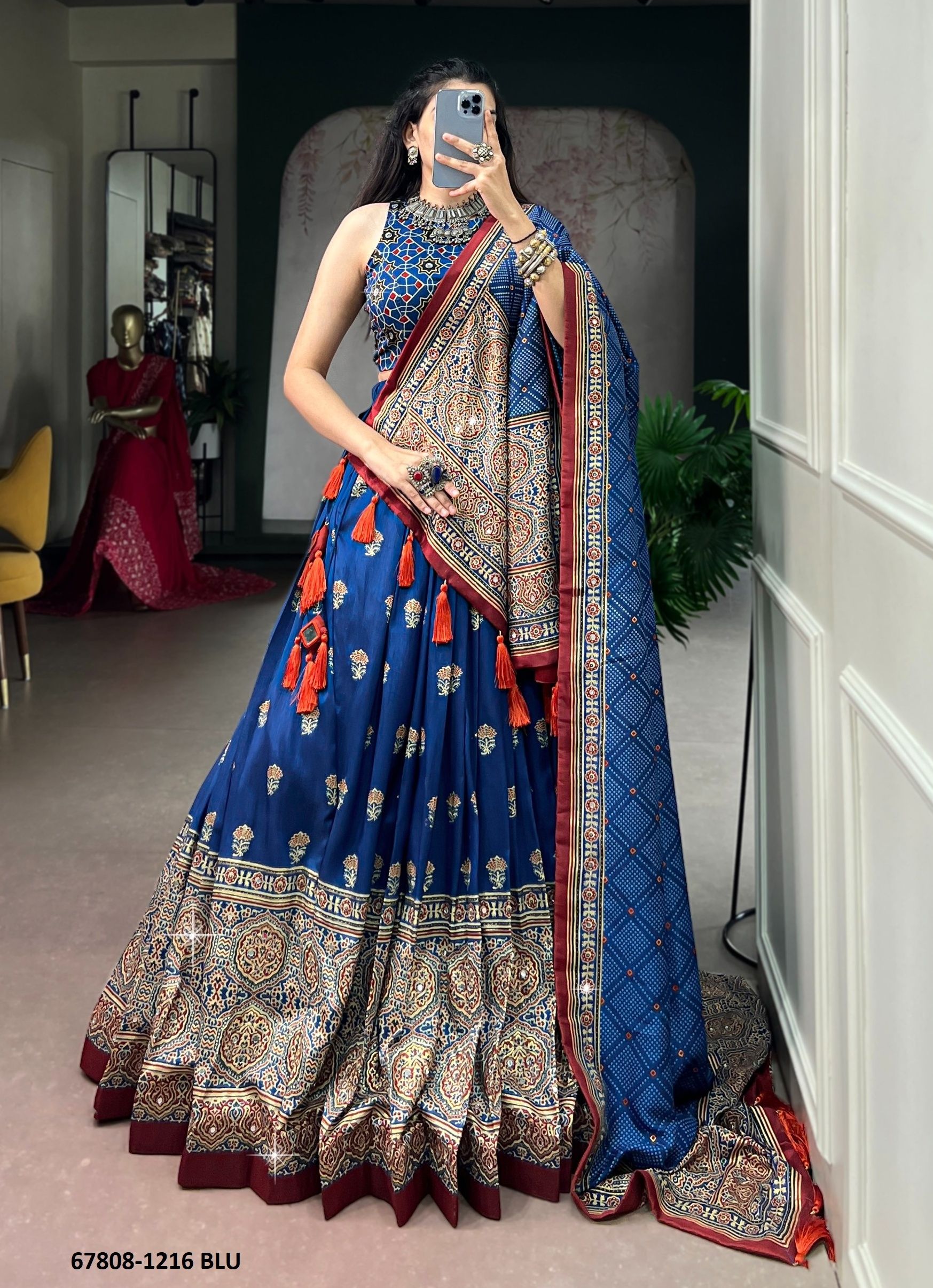 PALACE - Catalog # 67808 (Set of 4 Semi-Stitched Lehengas) PALACE - Catalog # 67808 (Set of 4 Semi-Stitched Lehengas)