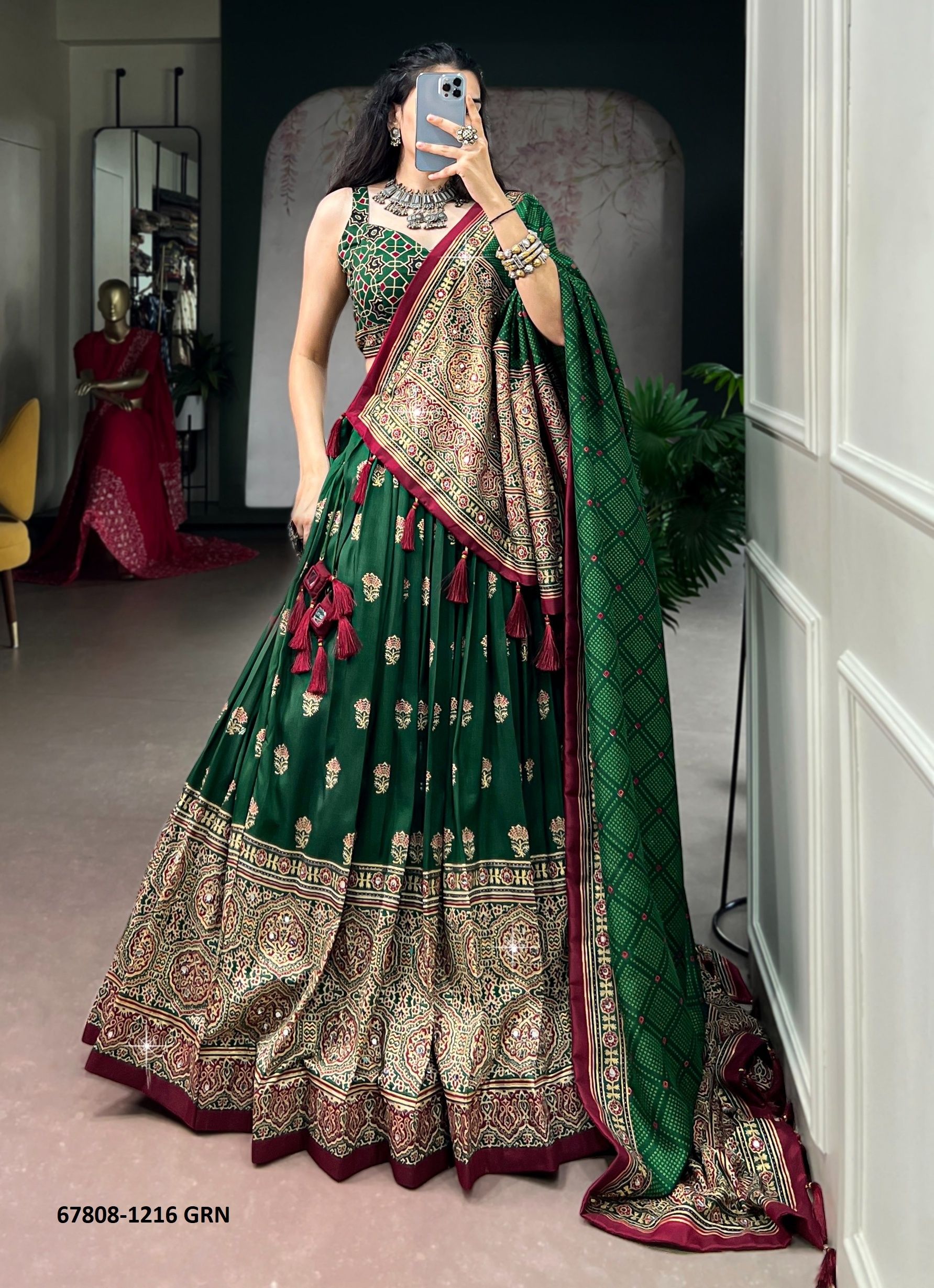 PALACE - Catalog # 67808 (Set of 4 Semi-Stitched Lehengas) PALACE - Catalog # 67808 (Set of 4 Semi-Stitched Lehengas)
