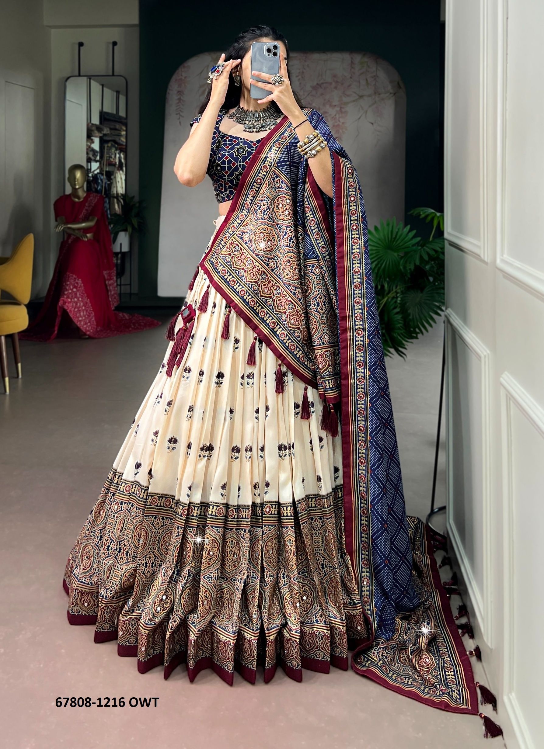 PALACE - Catalog # 67808 (Set of 4 Semi-Stitched Lehengas) PALACE - Catalog # 67808 (Set of 4 Semi-Stitched Lehengas)