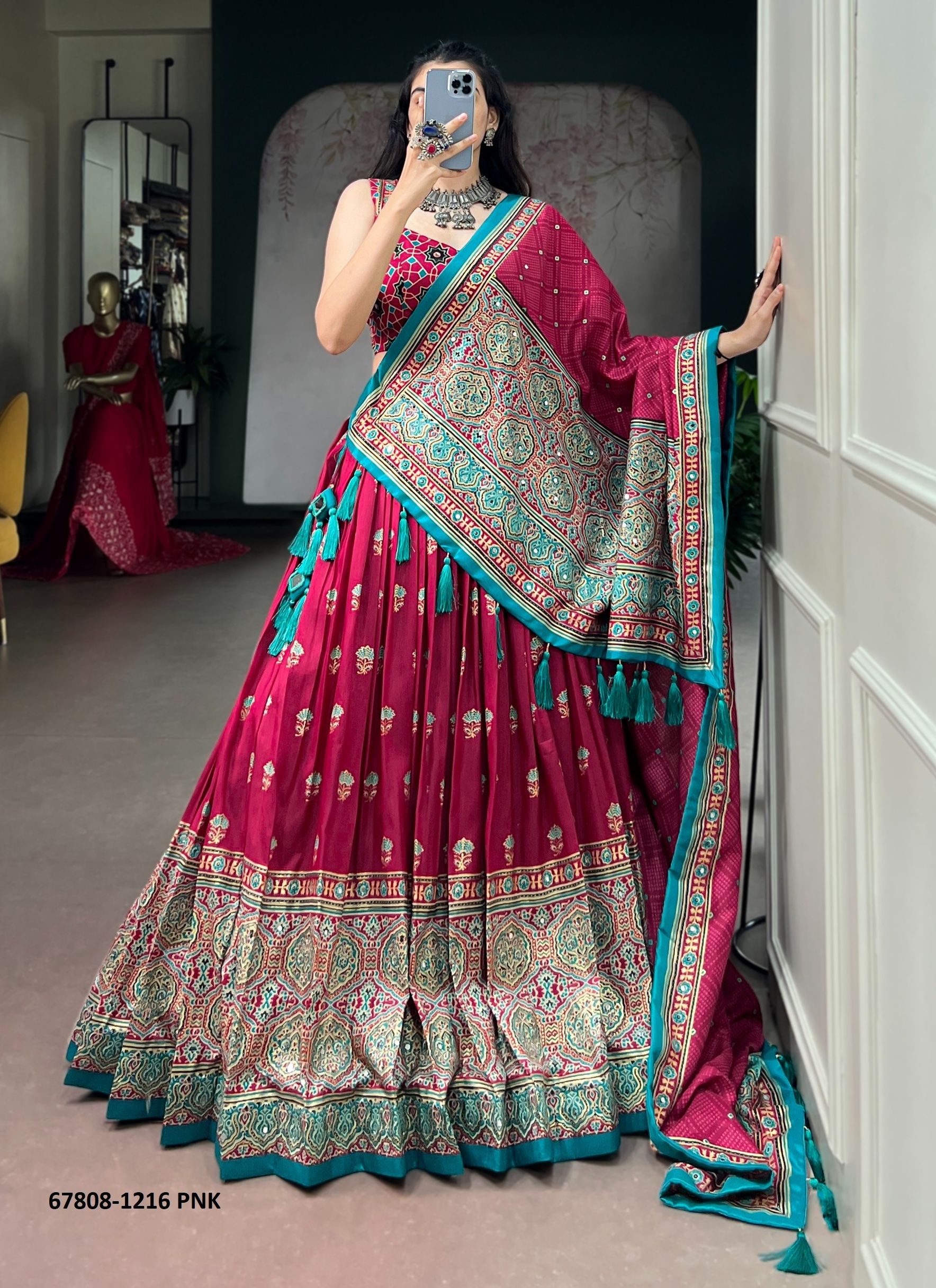 PALACE - Catalog # 67808 (Set of 4 Semi-Stitched Lehengas) PALACE - Catalog # 67808 (Set of 4 Semi-Stitched Lehengas)
