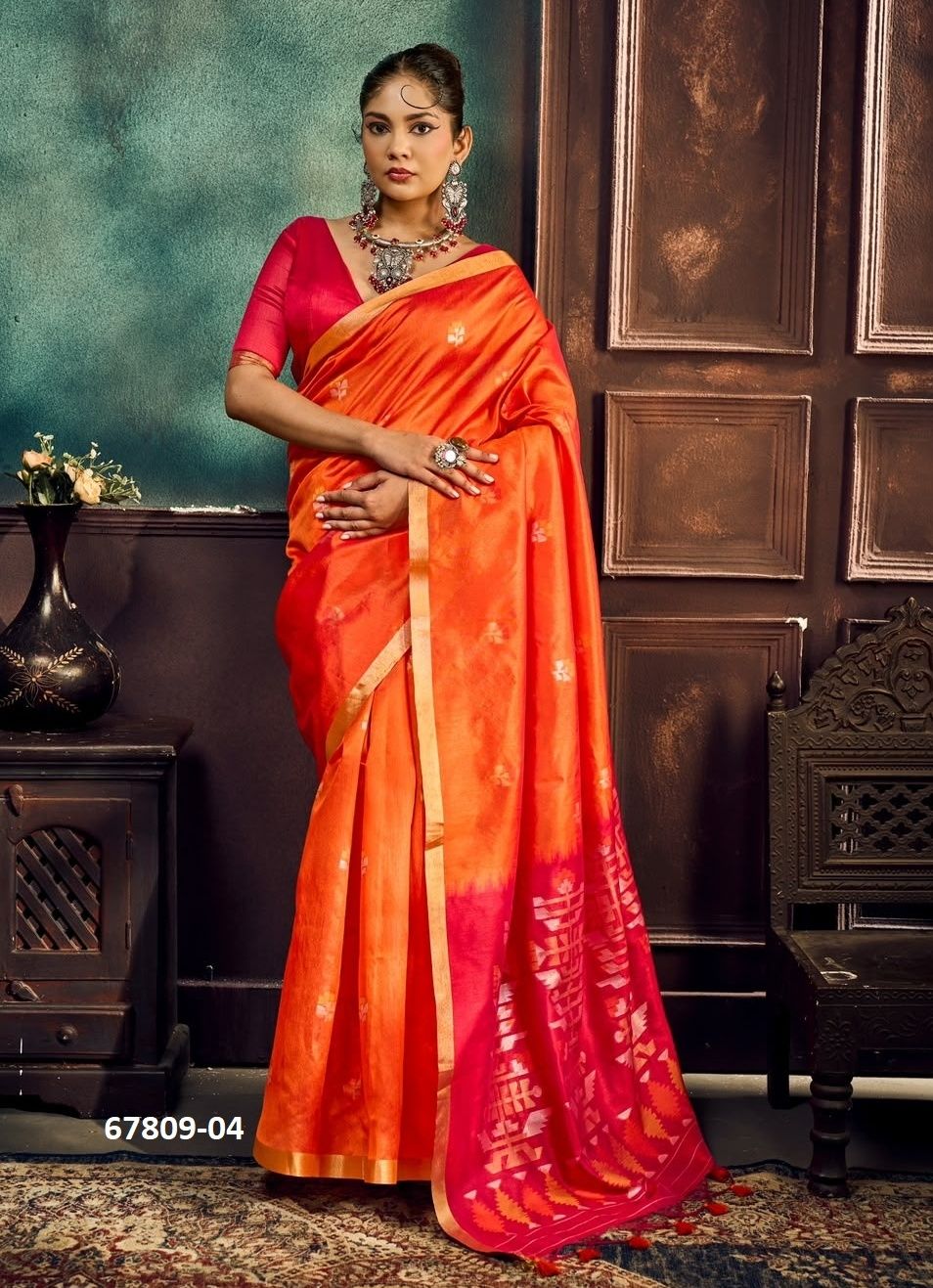 PAITHANI KING - Catalog # 67809 (Set of 6 Sarees) PAITHANI KING - Catalog # 67809 (Set of 6 Sarees)