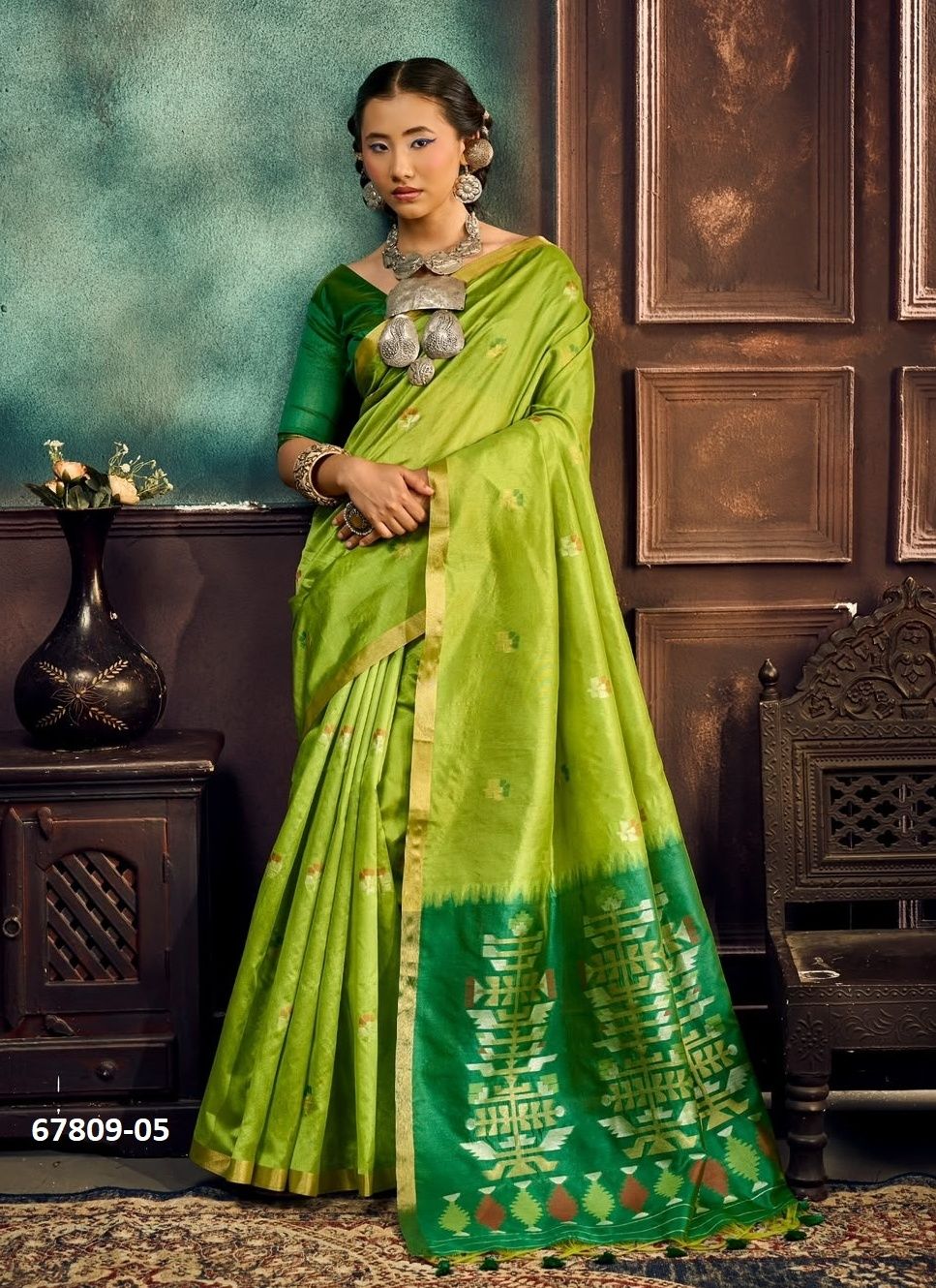 PAITHANI KING - Catalog # 67809 (Set of 6 Sarees) PAITHANI KING - Catalog # 67809 (Set of 6 Sarees)