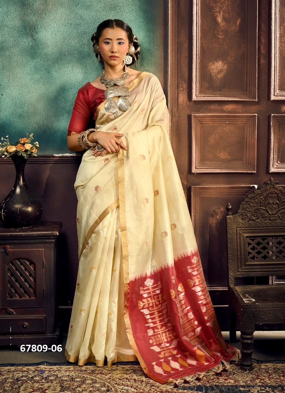 PAITHANI KING - Catalog # 67809 (Set of 6 Sarees) PAITHANI KING - Catalog # 67809 (Set of 6 Sarees)