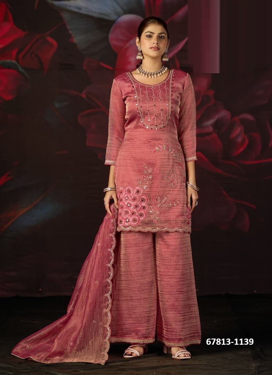 PIYA BASANTI - Catalog # 67813 (Set of 4 Readymade Salwar Suits) PIYA BASANTI - Catalog # 67813 (Set of 4 Readymade Salwar Suits)
