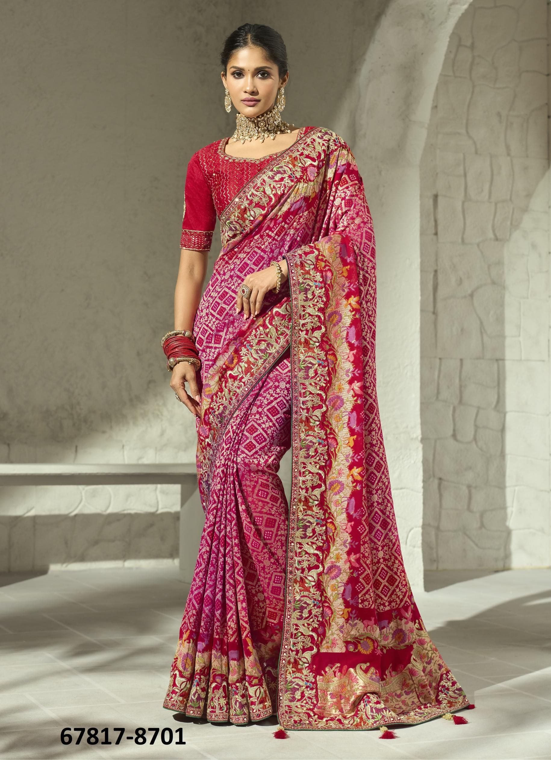 JAMNA - Catalog # 67817 (Set of 9 Sarees) JAMNA - Catalog # 67817 (Set of 9 Sarees)