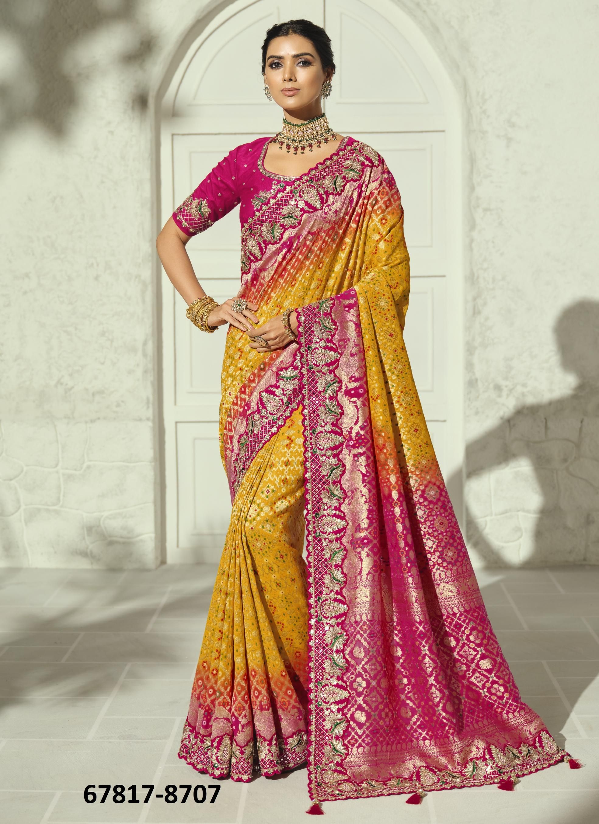 JAMNA - Catalog # 67817 (Set of 9 Sarees) JAMNA - Catalog # 67817 (Set of 9 Sarees)
