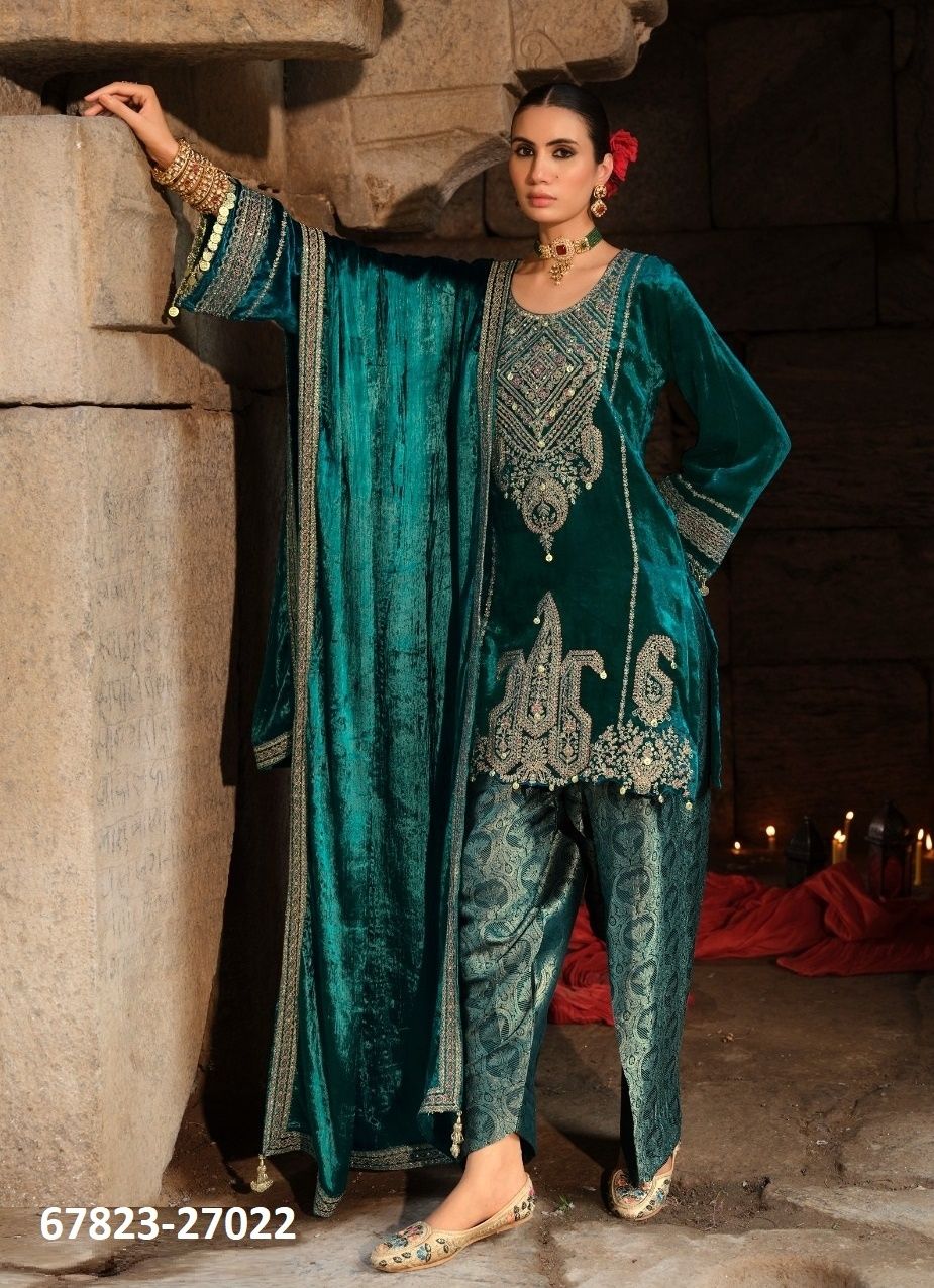 GUNJAN - Catalog # 67823 (Set of 6 Semi-Stitched / Un-Stitched Suits) GUNJAN - Catalog # 67823 (Set of 6 Semi-Stitched / Un-Stitched Suits)