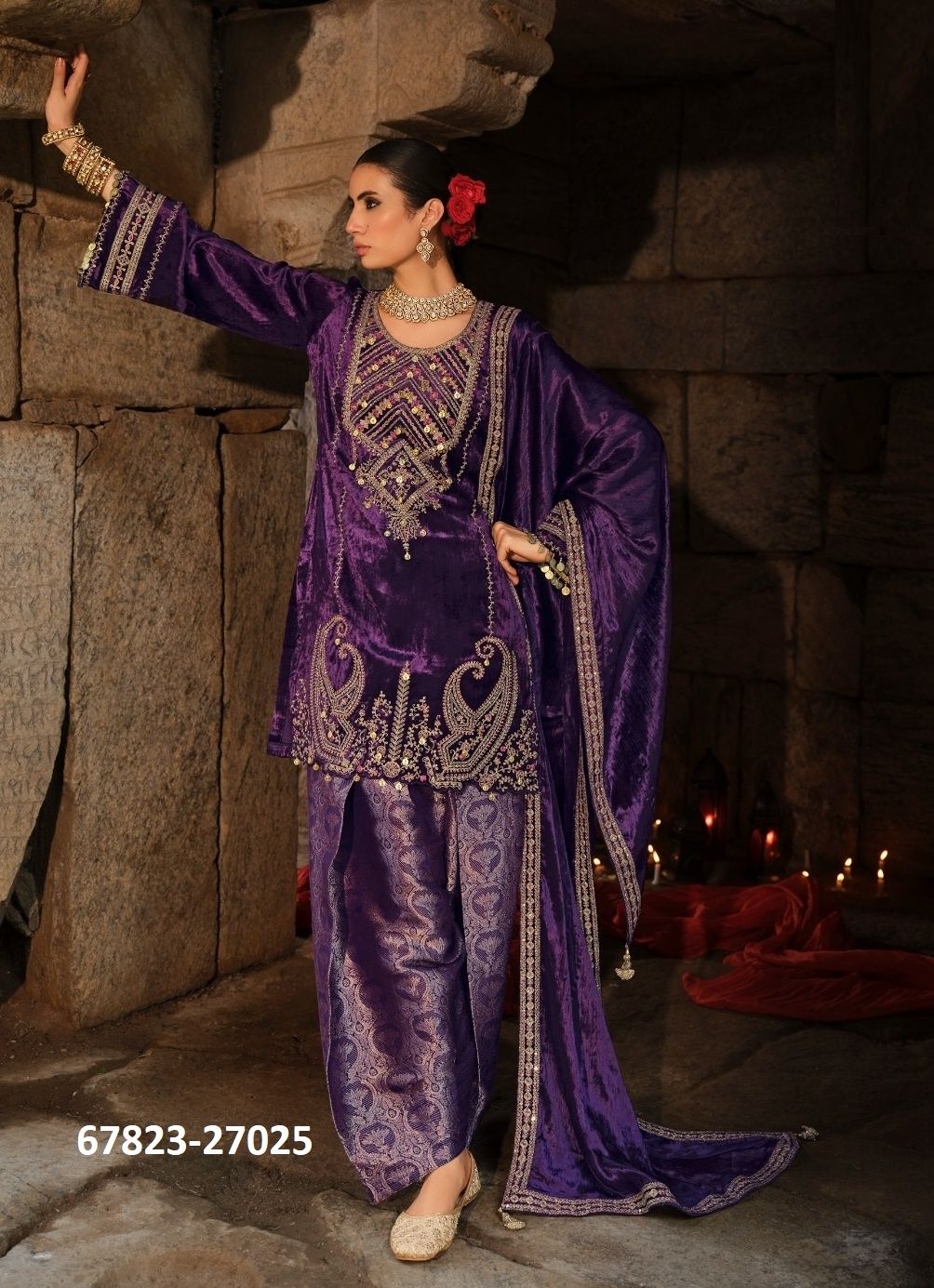 GUNJAN - Catalog # 67823 (Set of 6 Semi-Stitched / Un-Stitched Suits) GUNJAN - Catalog # 67823 (Set of 6 Semi-Stitched / Un-Stitched Suits)