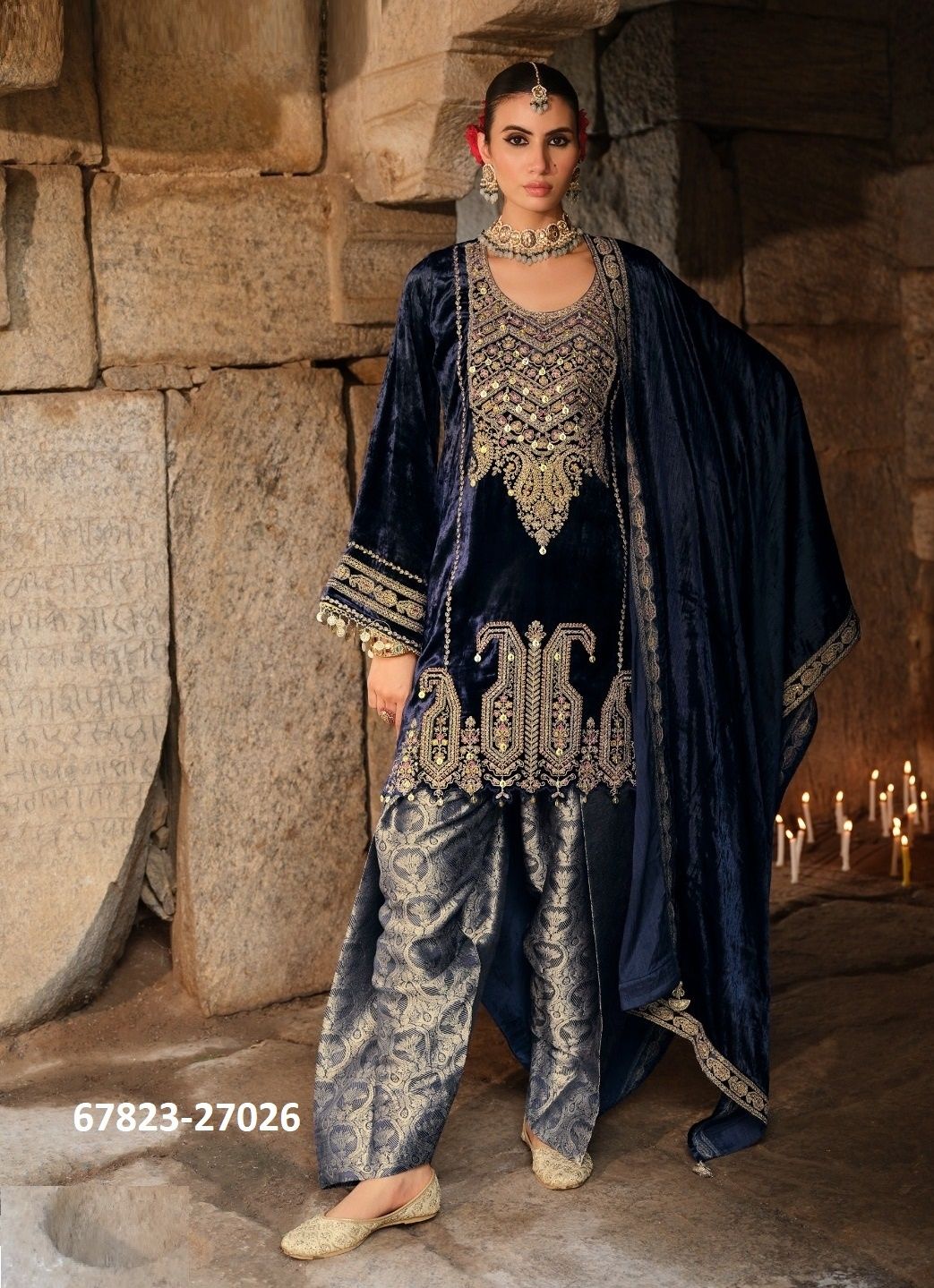 GUNJAN - Catalog # 67823 (Set of 6 Semi-Stitched / Un-Stitched Suits) GUNJAN - Catalog # 67823 (Set of 6 Semi-Stitched / Un-Stitched Suits)