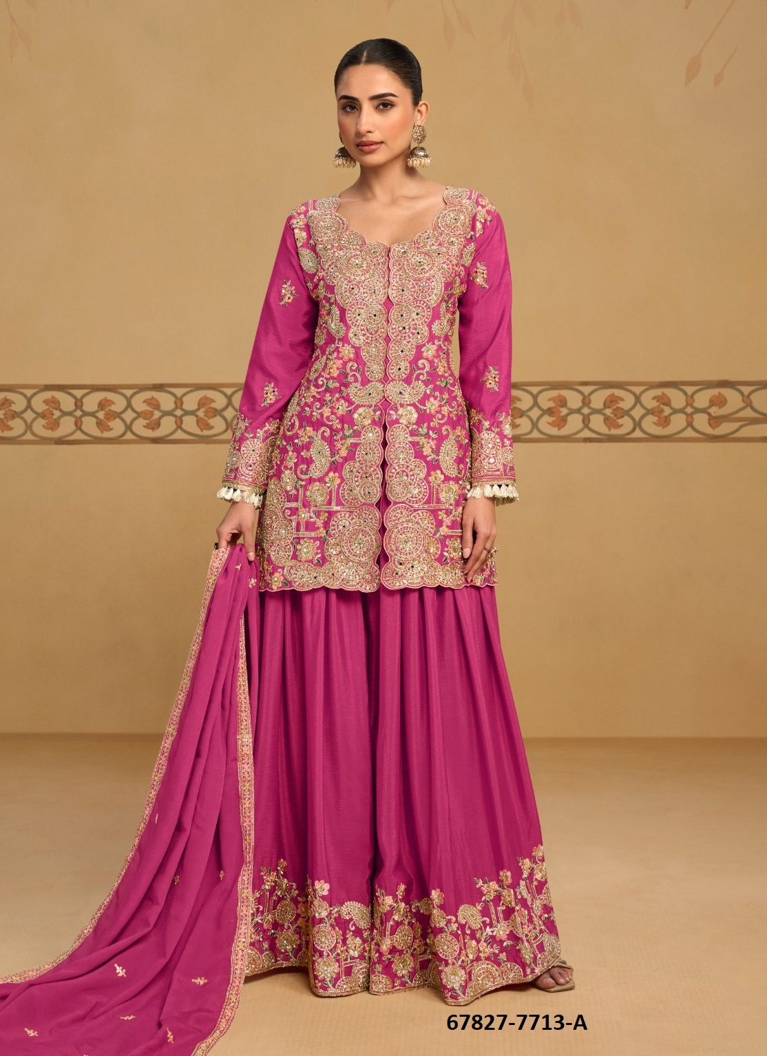 SHIVANEE - Catalog # 67827 (Set of 3 Indo-Western Outfits) SHIVANEE - Catalog # 67827 (Set of 3 Indo-Western Outfits)