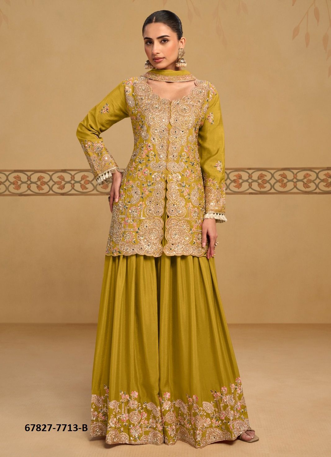 SHIVANEE - Catalog # 67827 (Set of 3 Indo-Western Outfits) SHIVANEE - Catalog # 67827 (Set of 3 Indo-Western Outfits)
