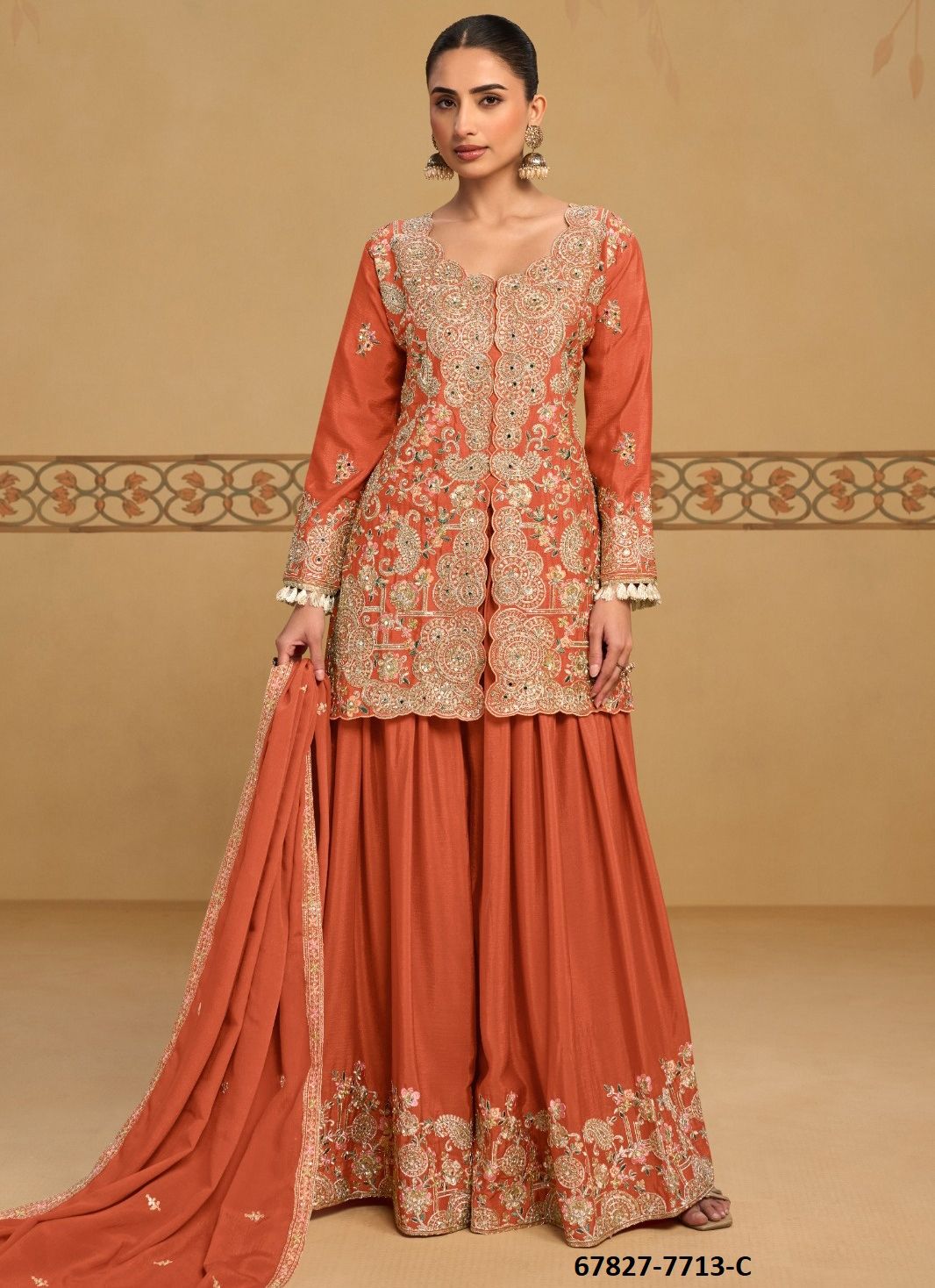 SHIVANEE - Catalog # 67827 (Set of 3 Indo-Western Outfits) SHIVANEE - Catalog # 67827 (Set of 3 Indo-Western Outfits)