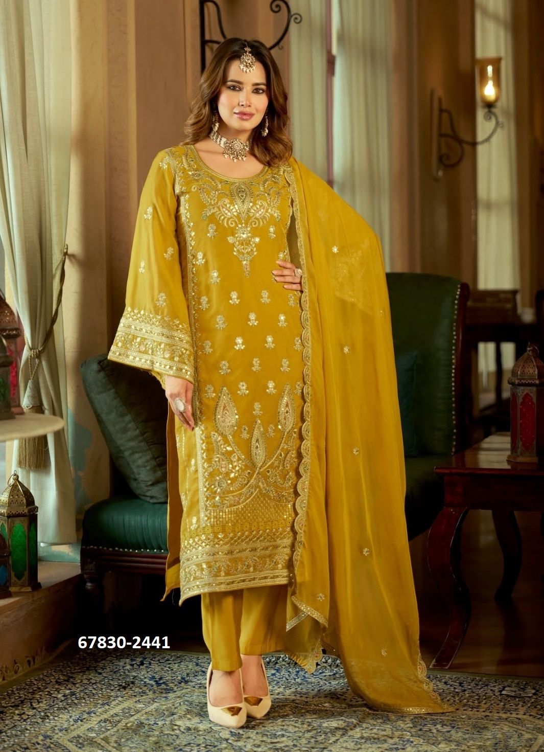 AROMATIC - Catalog # 67830 (Set of 3 Readymade Salwar Suits) AROMATIC - Catalog # 67830 (Set of 3 Readymade Salwar Suits)