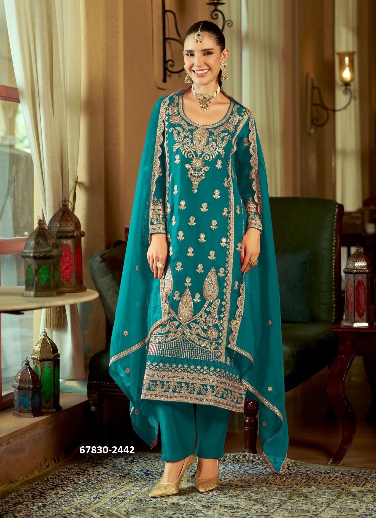 AROMATIC - Catalog # 67830 (Set of 3 Readymade Salwar Suits) AROMATIC - Catalog # 67830 (Set of 3 Readymade Salwar Suits)