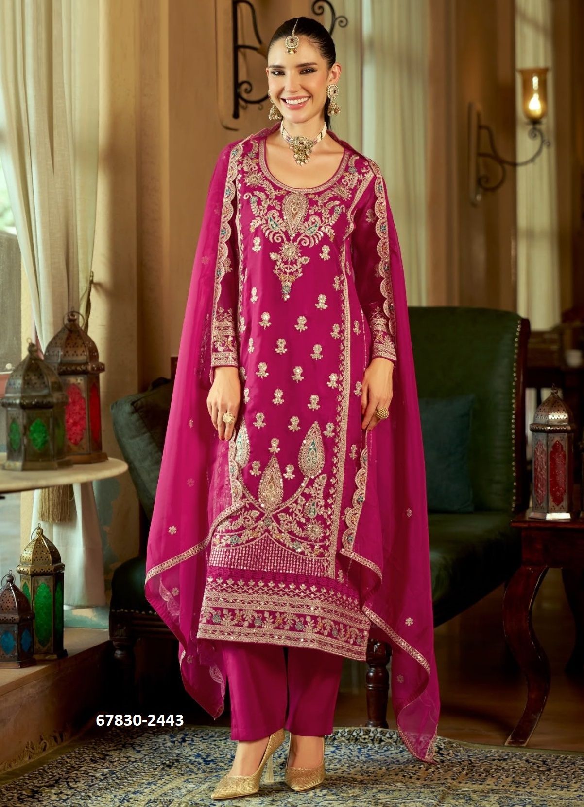 AROMATIC - Catalog # 67830 (Set of 3 Readymade Salwar Suits) AROMATIC - Catalog # 67830 (Set of 3 Readymade Salwar Suits)