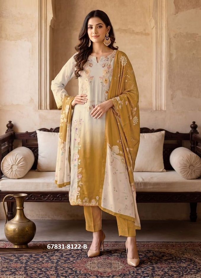 BIMLA - Catalog # 67831 (Set of 4 Semi-Stitched / Un-Stitched Suits) BIMLA - Catalog # 67831 (Set of 4 Semi-Stitched / Un-Stitched Suits)